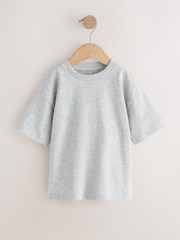 Black/Grey/Stone/Green/White Short Sleeve T-Shirts 5 Pack (3mths-7yrs) - Image 5 of 9