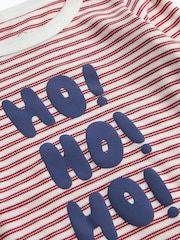 Red/White Striped - Conjunto de pijama de 2 piezas de MORI - Imagen 4 de 4