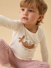 MORI Off White 2 Piece Pyjamas Set - Image 1 of 4