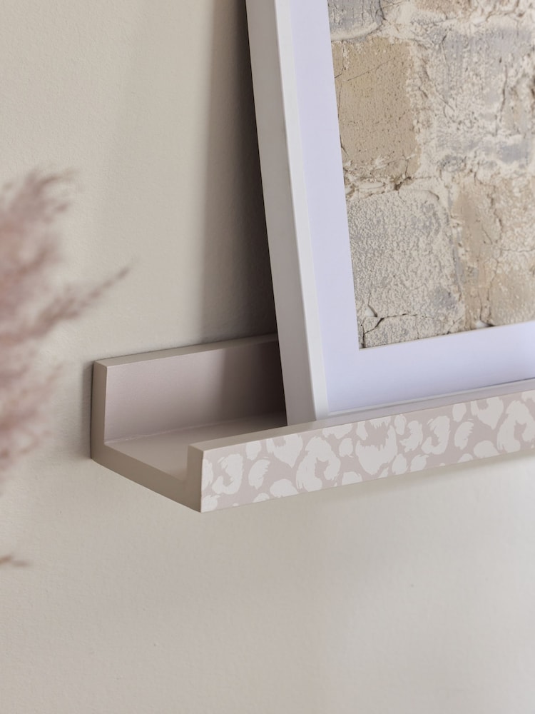Natural Animal Print Picture Shelf - Image 2 of 4