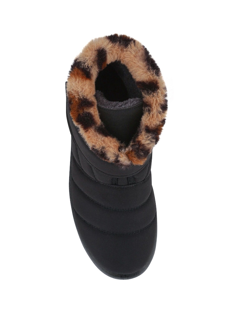 Pavers Black Wide-Fit Touch-Fasten Weather Boots - Image 5 of 5 Pavers Black Wide-Fit Touch-Fasten Weather Boots - Image 5 of 5