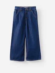 Cotton On Blue Pleat Front Relaxed Denim Jeans - Image 1 of 2