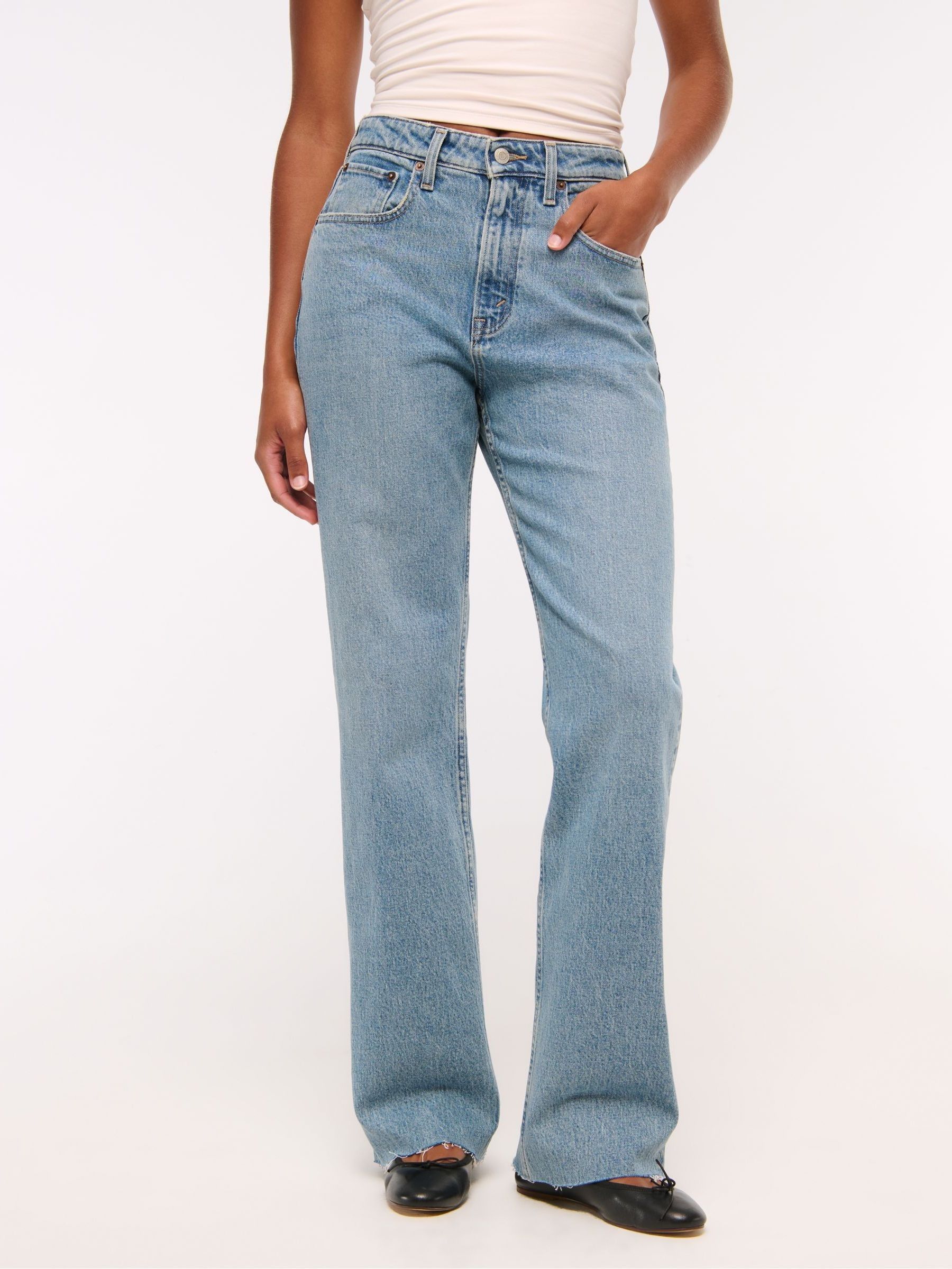 Buy Abercrombie & Fitch Blue Curve Love 90s Relaxed Jeans from