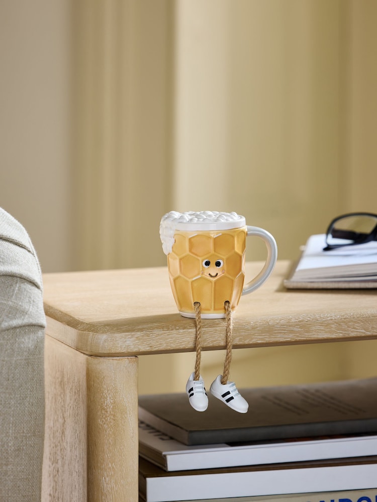 Natural Novelty Beer Dangly Leg Figure Ornament - Image 1 of 3