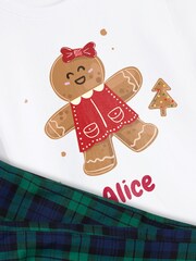 Personalised Kids Gingerbread Family Pyjamas by Stitch Style - Image 5 of 5