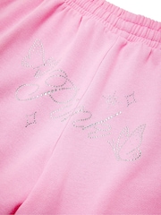 Victoria's Secret PINK Pink Lollipop Diamante Wide Leg Fleece Joggers - Image 3 of 3