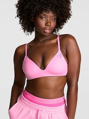 Victoria's Secret Pink Pink Lollipop Diamante Non Wired Lightly Lined Bra - Image 1 of 4