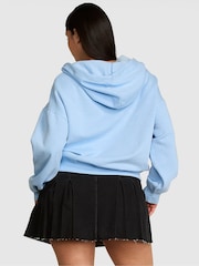 Victoria's Secret PINK Blue Dancer Fleece Zip Up Hoodie - Image 2 of 2