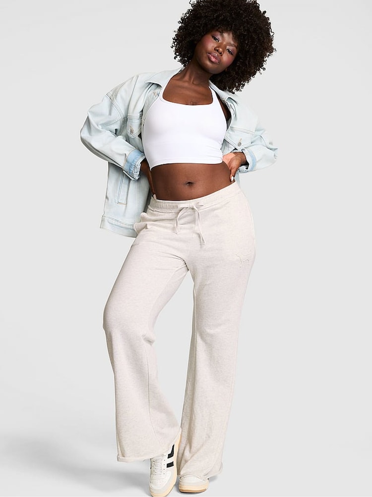 Victoria's Secret Pink Snow Heather Grey Joggers - Image 1 of 2