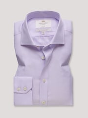 Hawes & Curtis Purple Textured Weave Non-Iron Shirt - Image 1 of 3