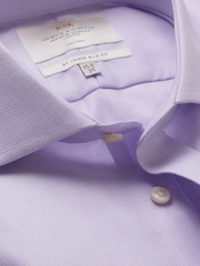 Hawes & Curtis Purple Textured Weave Non-Iron Shirt - Image 3 of 3