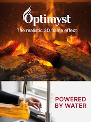 Dimplex Black Gosford Optimyst Water Vapour Electric Stove Fire - Image 3 of 6