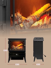 Dimplex Black Gosford Optimyst Water Vapour Electric Stove Fire - Image 5 of 6