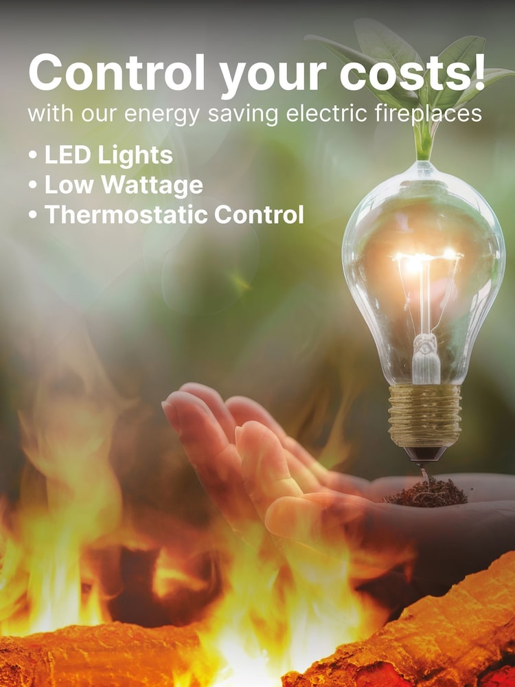 Dimplex Black Sierra 48" Optiflame Electric Media Wall Fire - Image 6 of 6 Dimplex Black Sierra 48" Optiflame Electric Media Wall Fire - Image 6 of 6