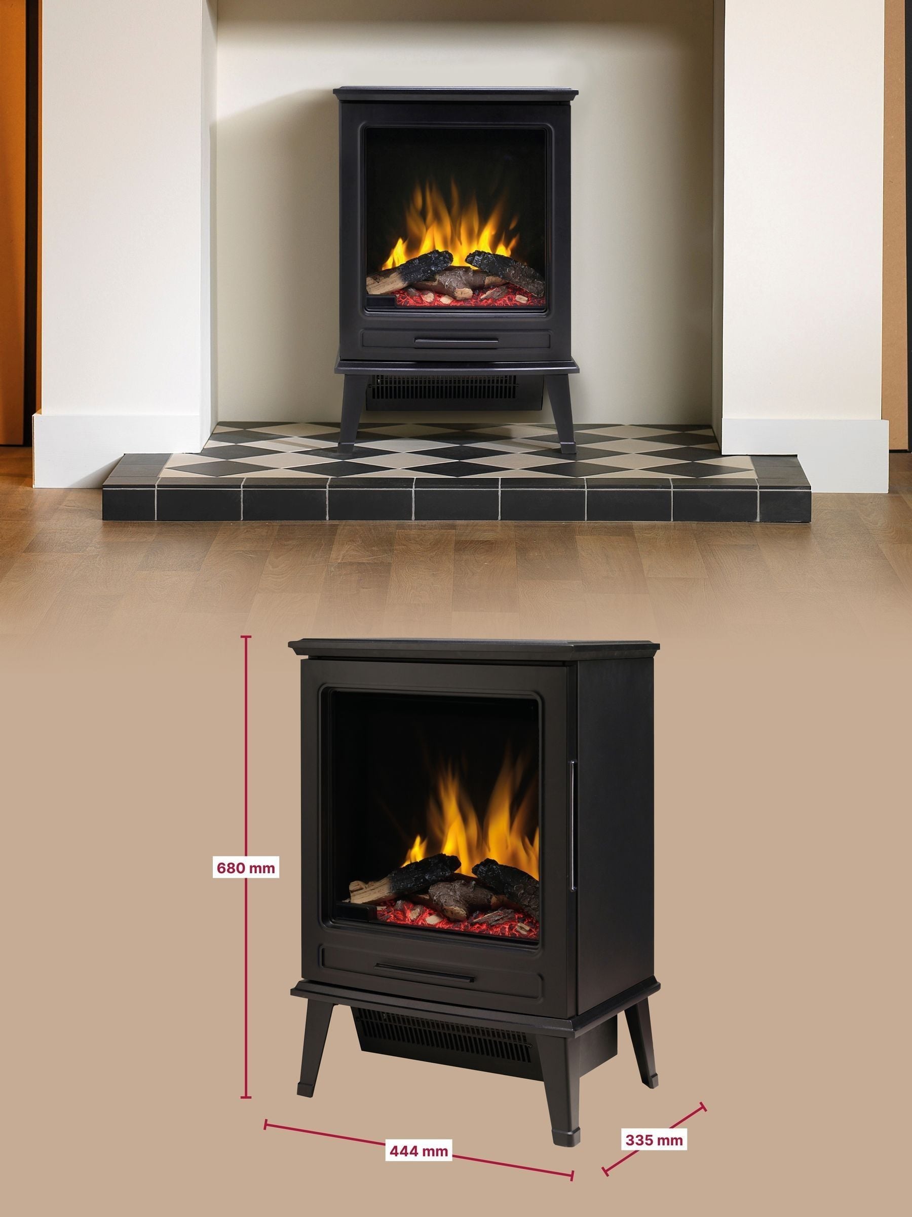 ファイヤー　web　043/048 Buy Dimplex Black Fernshaw Optiflame Freestanding Electric Stove