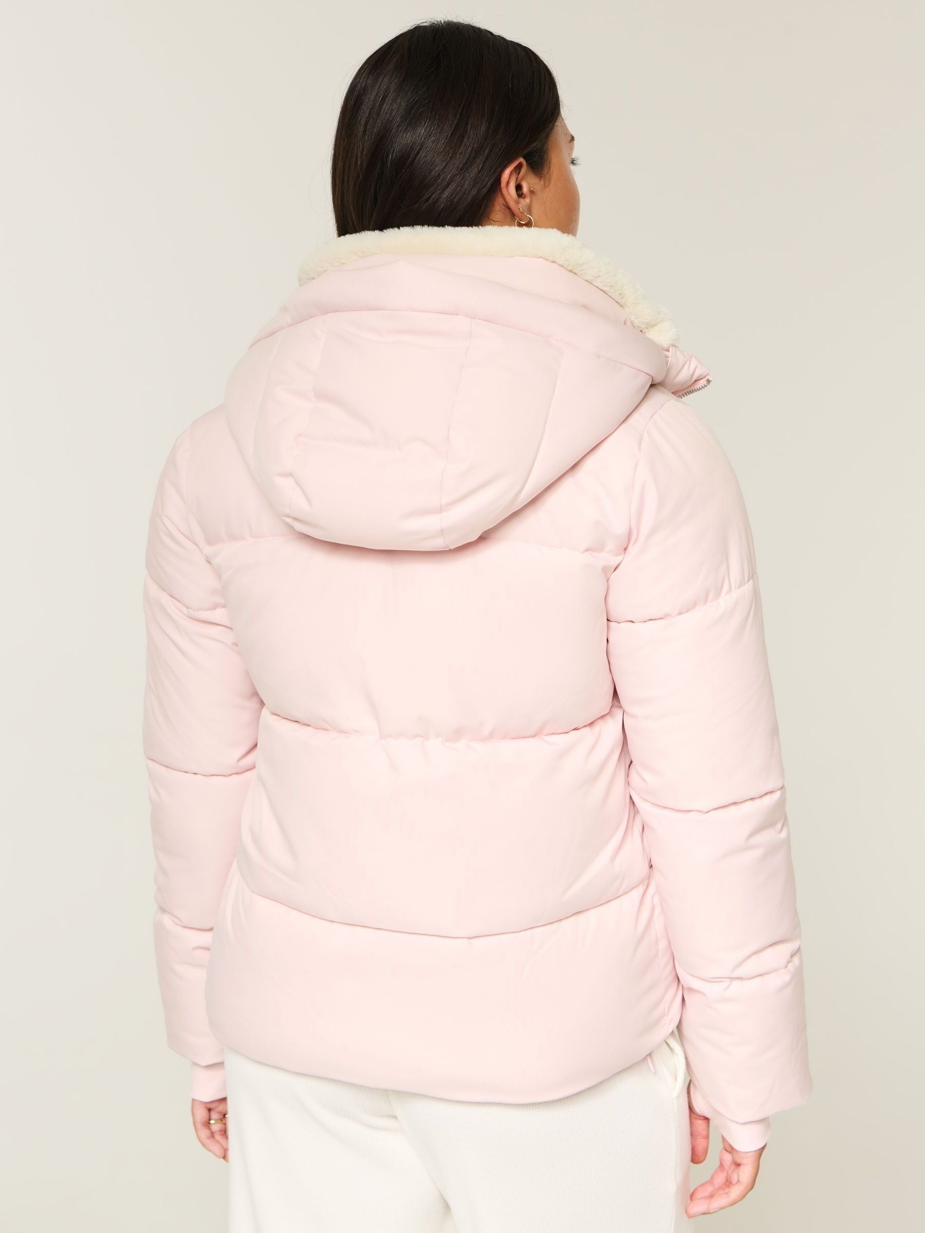Buy Hollister Pink All Weather Puffer Coat from Next Lithuania
