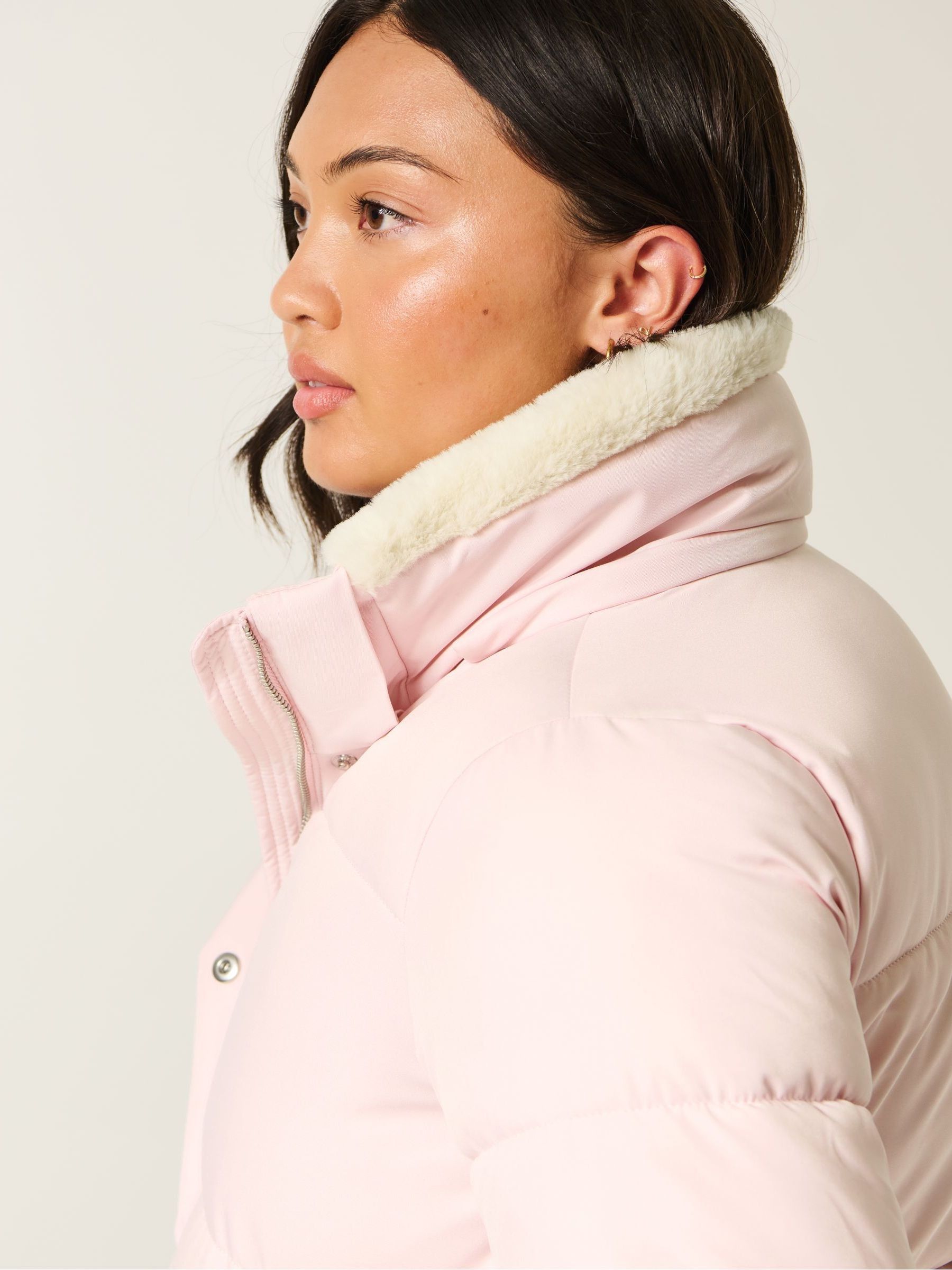 Buy Hollister Pink All Weather Puffer Coat from Next Lithuania