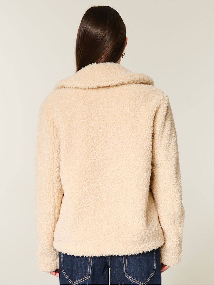 Hollister Faux Fur Coat - Image 2 of 5 Hollister Faux Fur Coat - Image 2 of 5