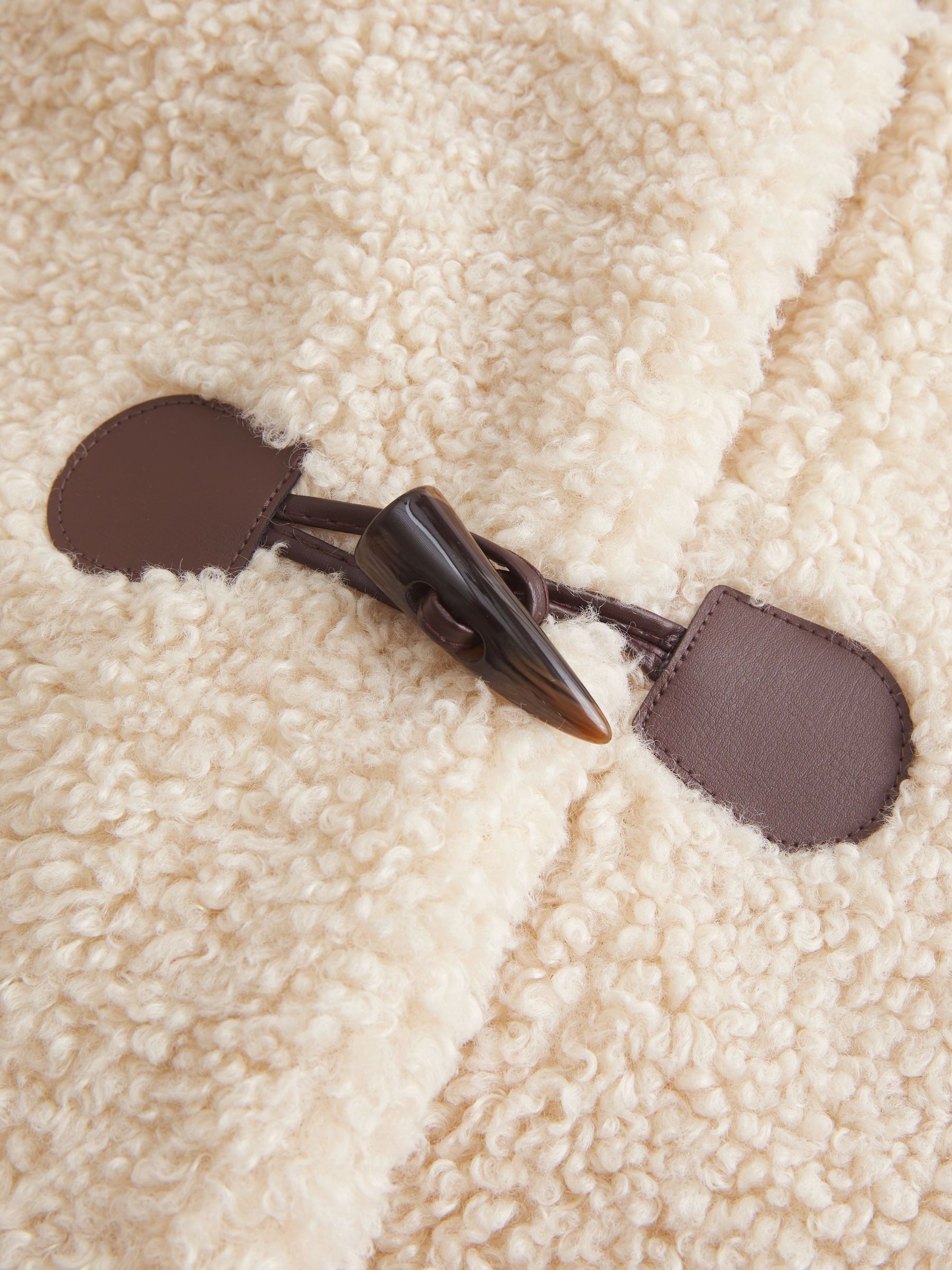 Buy Hollister Cream Faux Fur Coat from Next USA