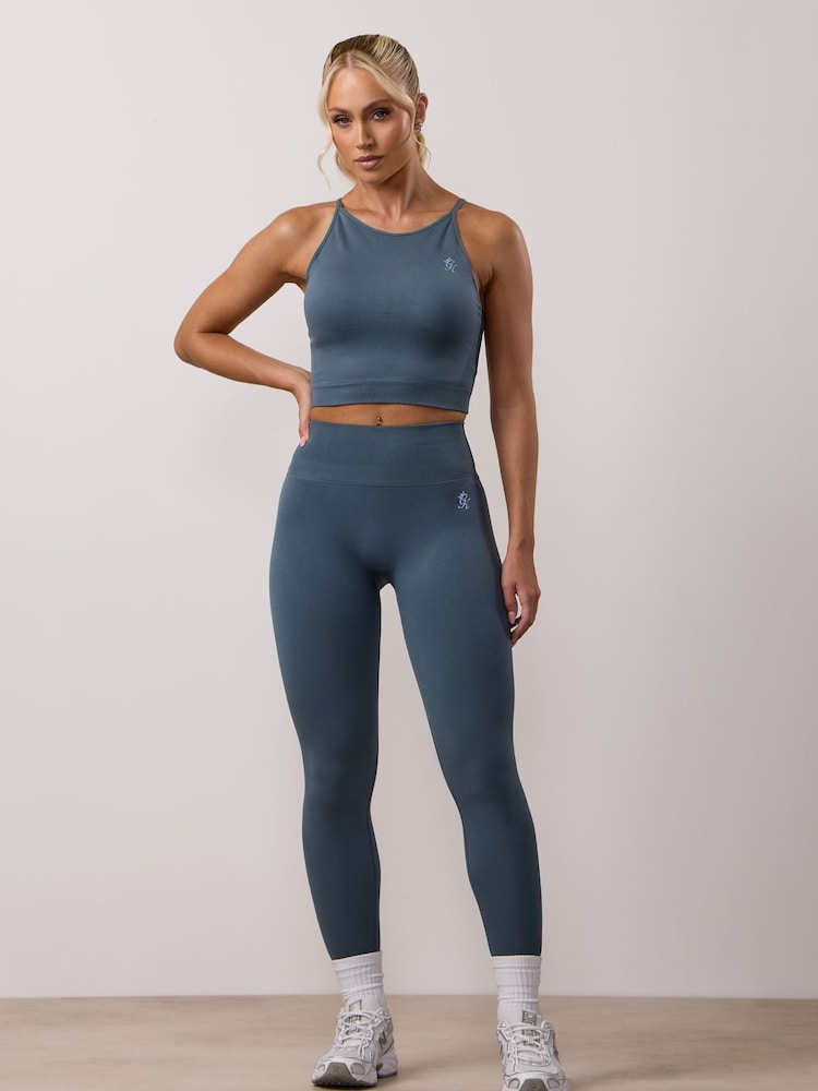 Gym King Blue Sculpt Seamless Leggings - Image 4 of 4
