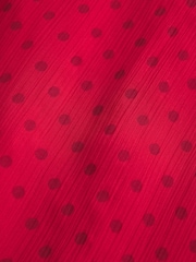 Hollister Rød flocket chiffon minikjole - Bilde 5 av 5