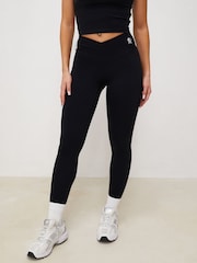 Gym King Black 365 Wrap Over Leggings - Image 1 of 4