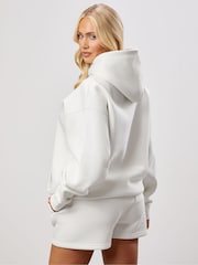 Gym King White 365 Relaxed Fit Fleece Hoodie - Image 2 of 4