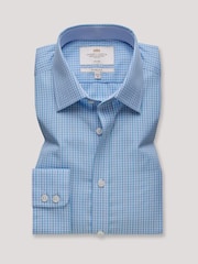 Hawes & Curtis Blue Multi Check Non-Iron Shirt - Image 1 of 2