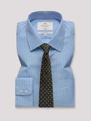 Hawes & Curtis Blue Multi Check Non-Iron Shirt - Image 2 of 2