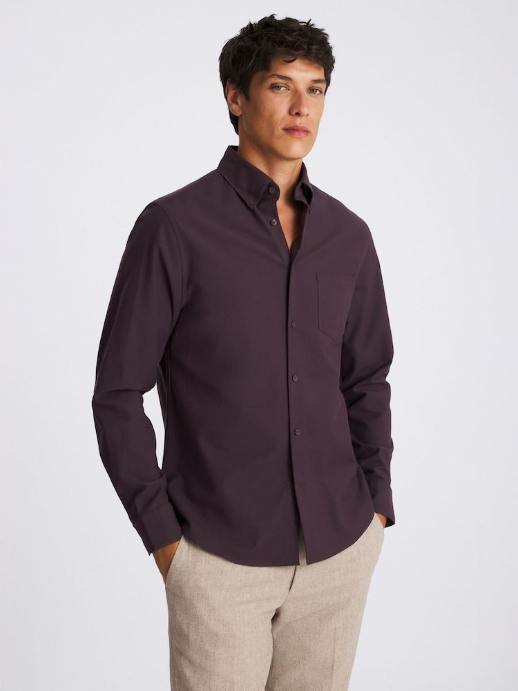 Washed Oxford 100% Cotton Shirt - Image 1 of 4