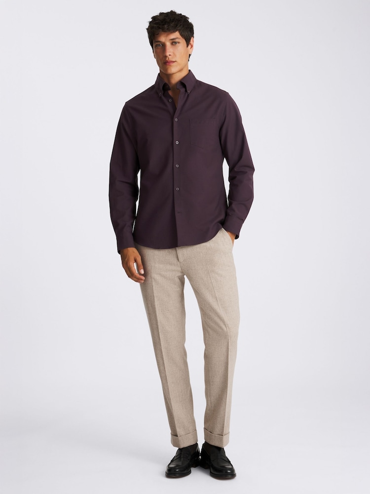 Washed Oxford 100% Cotton Shirt - Image 2 of 4 Washed Oxford 100% Cotton Shirt - Image 2 of 4