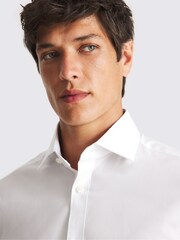 MOSS Regular Fit White Stretch Print Contrast Shirt - Image 2 of 2