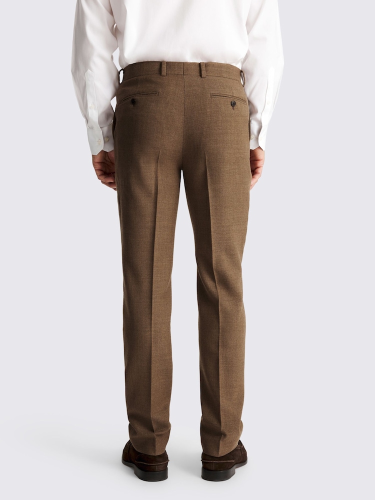 MOSS Tailored Fit Gold Twill Trousers - Image 2 of 3