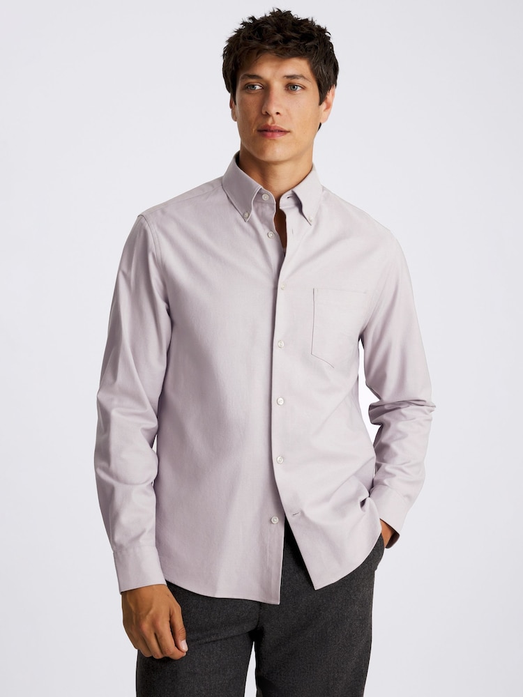Lilac Washed Oxford Shirt - Image 2 of 4
