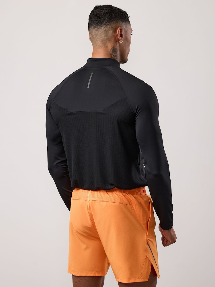 Gym King Black Flex 2.0 Quarter  Zip Funnel Jumper - Image 2 of 4