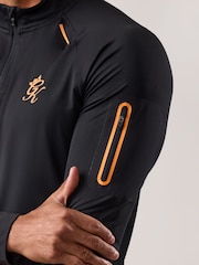Gym King Black Flex 2.0 Quarter  Zip Funnel Jumper - Image 3 of 4