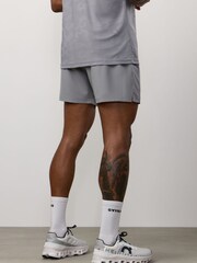 Gym King Grey Progress Panel Shorts - Image 2 of 4
