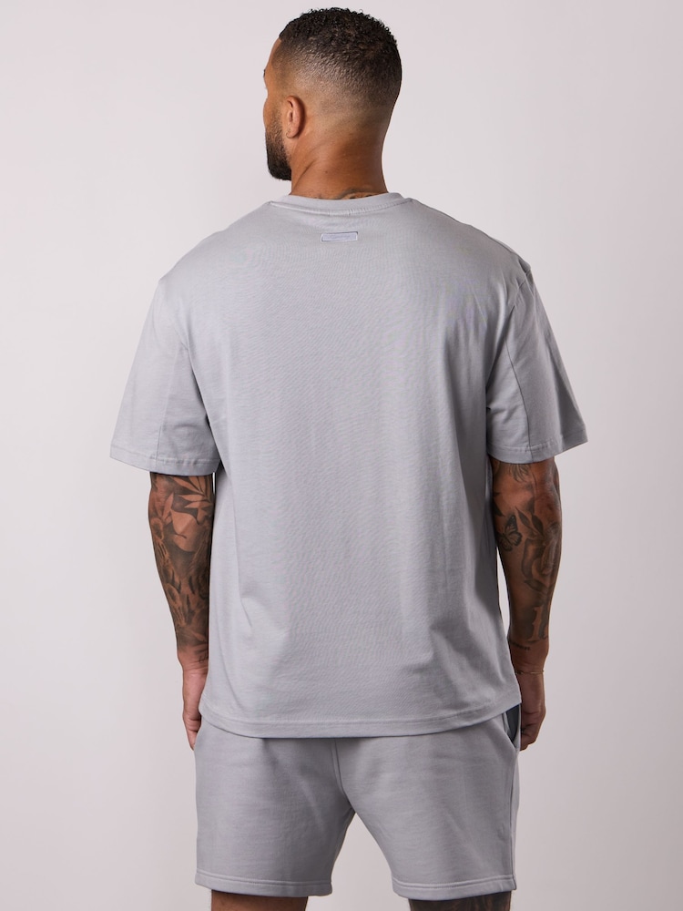 Gym King Grey Script Relaxed Fit T-Shirt - Image 2 of 4