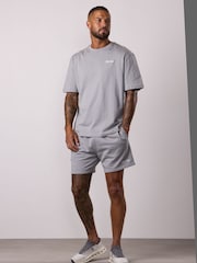 Gym King Grey Script Relaxed Fit T-Shirt - Image 4 of 4
