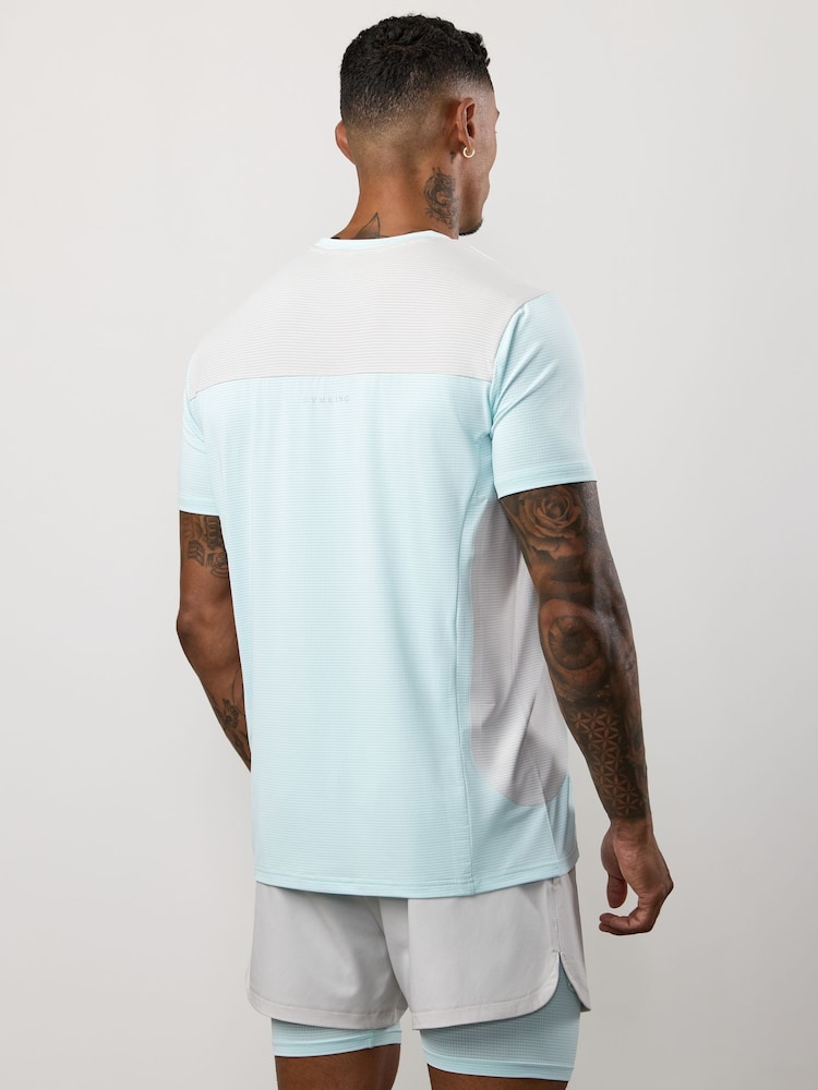 Gym King Blue Progress Performance T-Shirt - Image 2 of 4