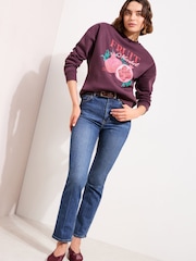 Friends Like These Burgundy Pomergranate Graphic Sweatshirt - Image 2 of 4