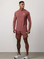 Gym King Red Energy Quarter  Zip Funnel Jumper - Image 2 of 4