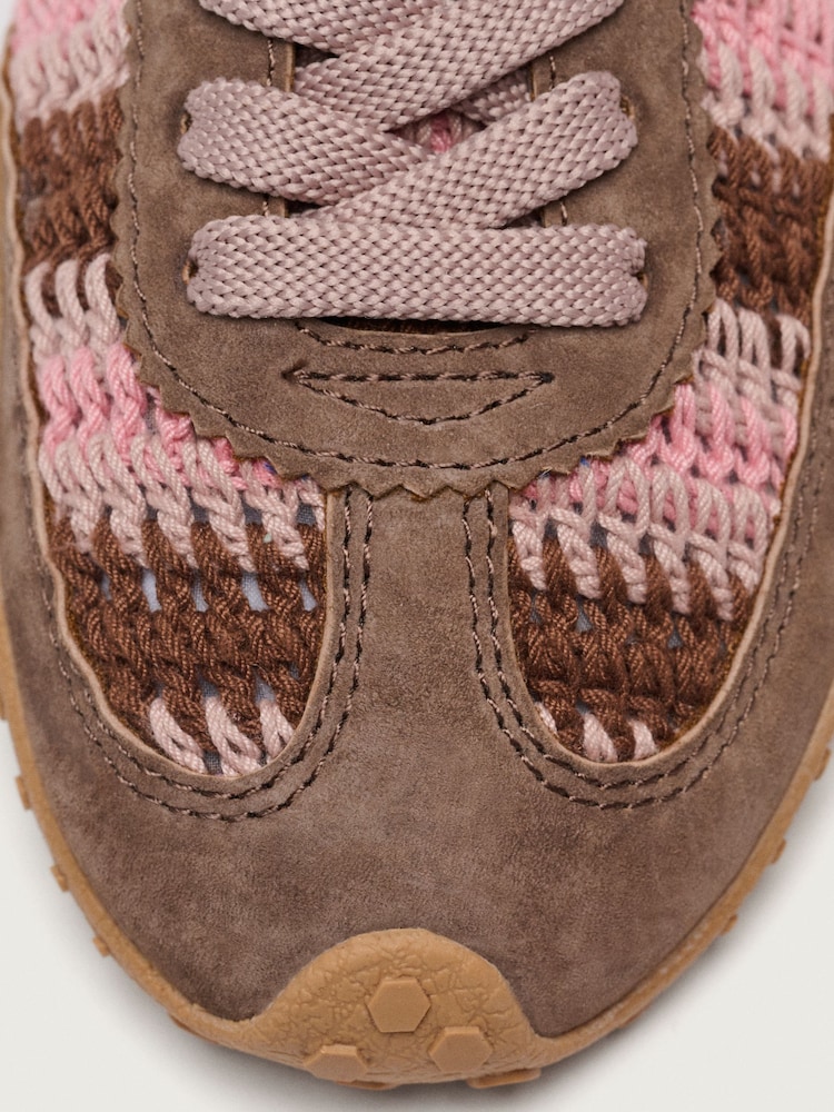 HOFF Brown Bridge Woven Trainers - Image 3 of 3