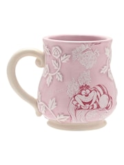 Widdop Pink Disney Alice in Wonderland Embossed Mug  Cheshire Cat - Image 1 of 4