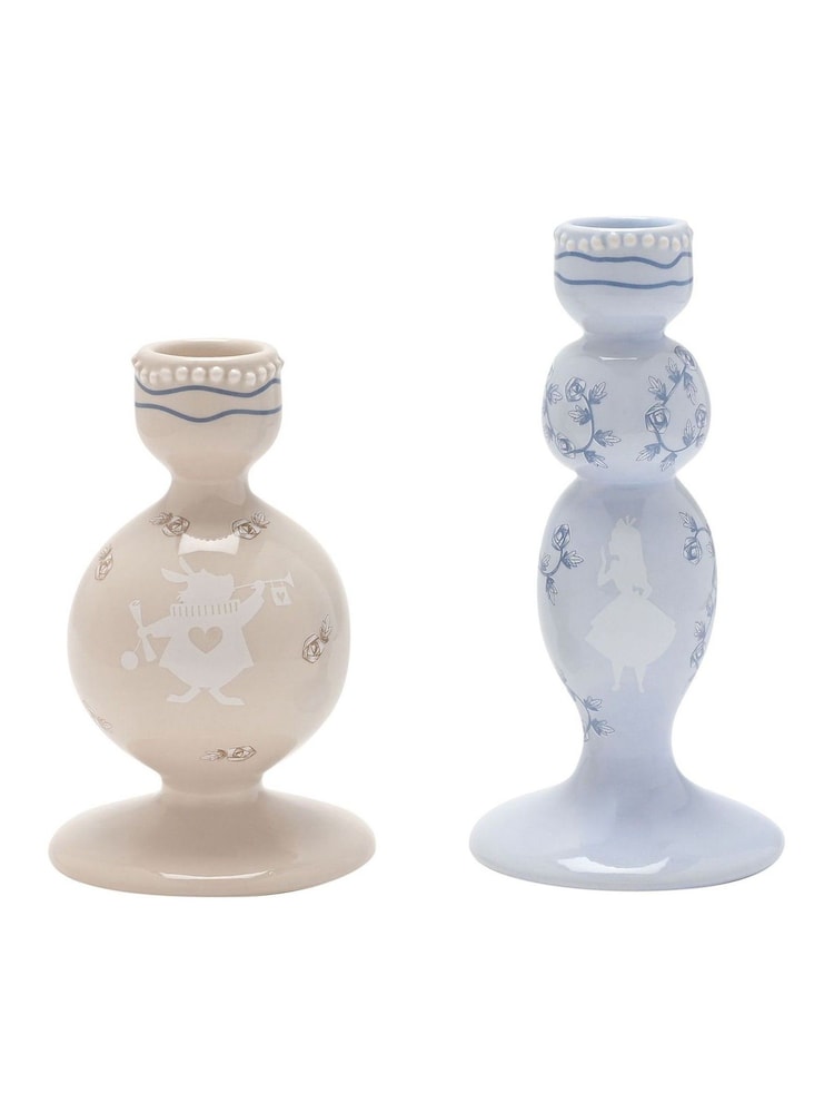 Widdop Set of 2 Disney Alice in Wonderland Taper Candle Holders - Image 2 of 5