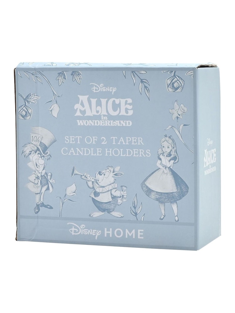 Widdop Set of 2 Disney Alice in Wonderland Taper Candle Holders - Image 5 of 5