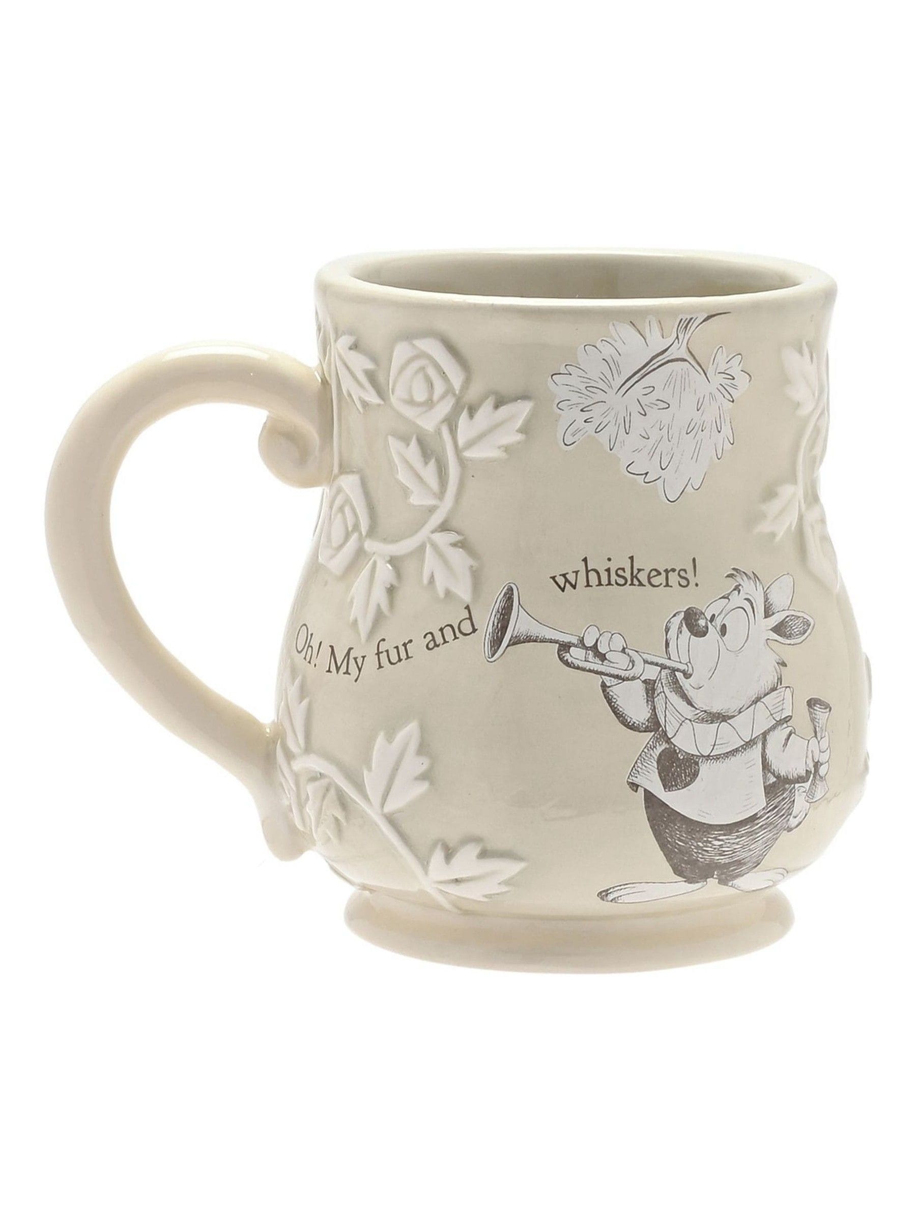 Disney Unisex Stone Widdop Alice In Wonderland Embossed Mug