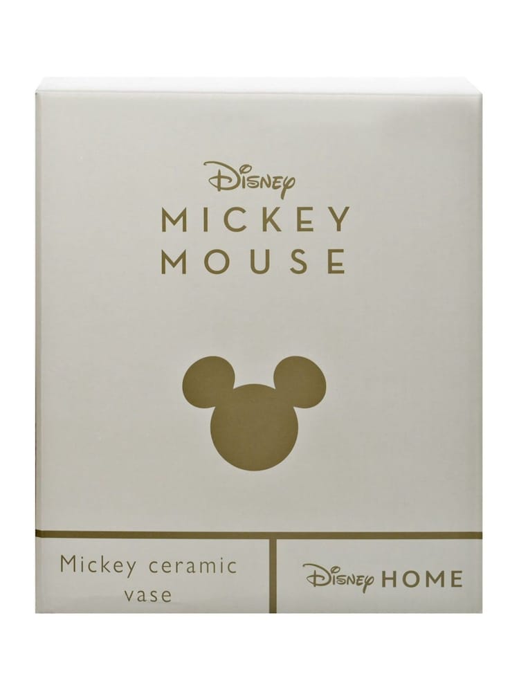 Widdop White Disney Mickey Gold Foiled Vase - Image 3 of 3 Widdop White Disney Mickey Gold Foiled Vase - Image 3 of 3