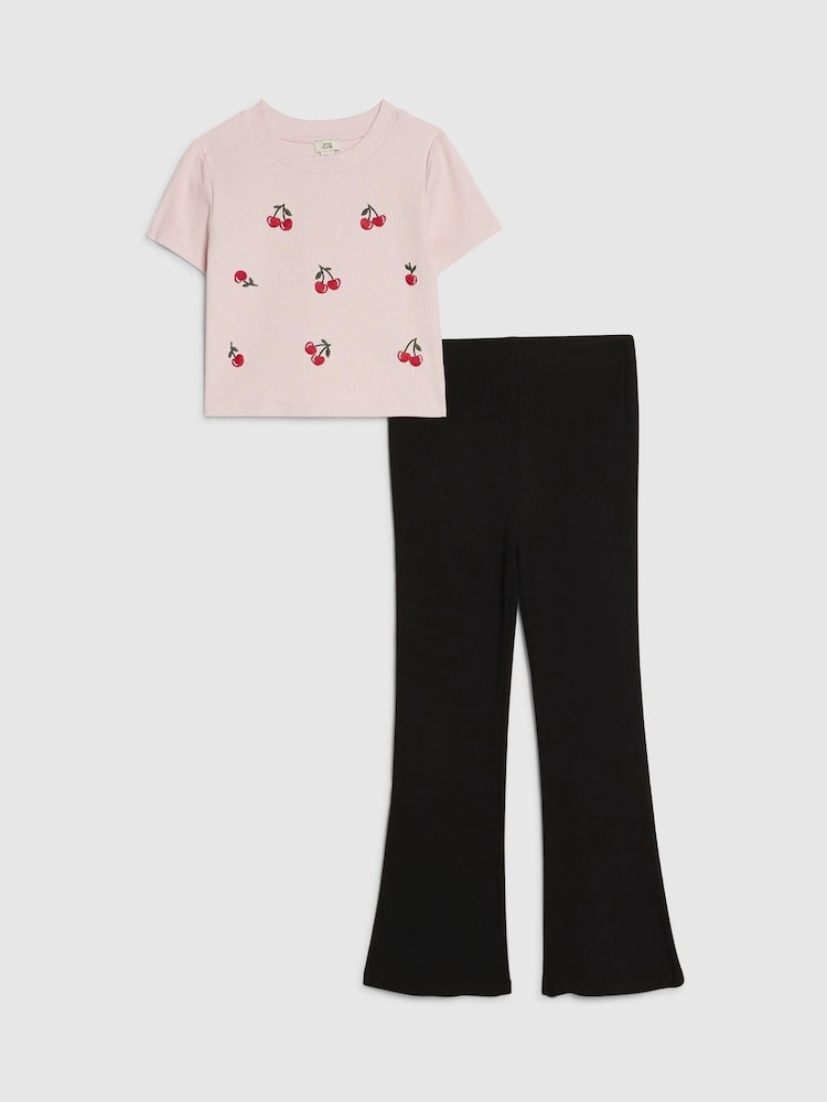River Island Pink Bear Baby Top & Leggings set - Image 1 of 5 River Island Pink Bear Baby Top & Leggings set - Image 1 of 5