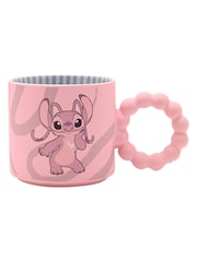 Widdop Pink Disney Stitch Ceramic Mug Angel - Image 3 of 4
